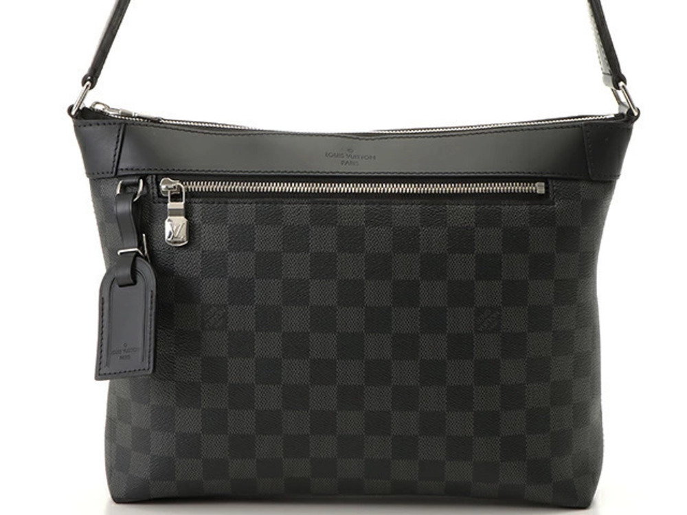LOUIS VUITTON Mick Shoulder Bag Damier Graphite Black